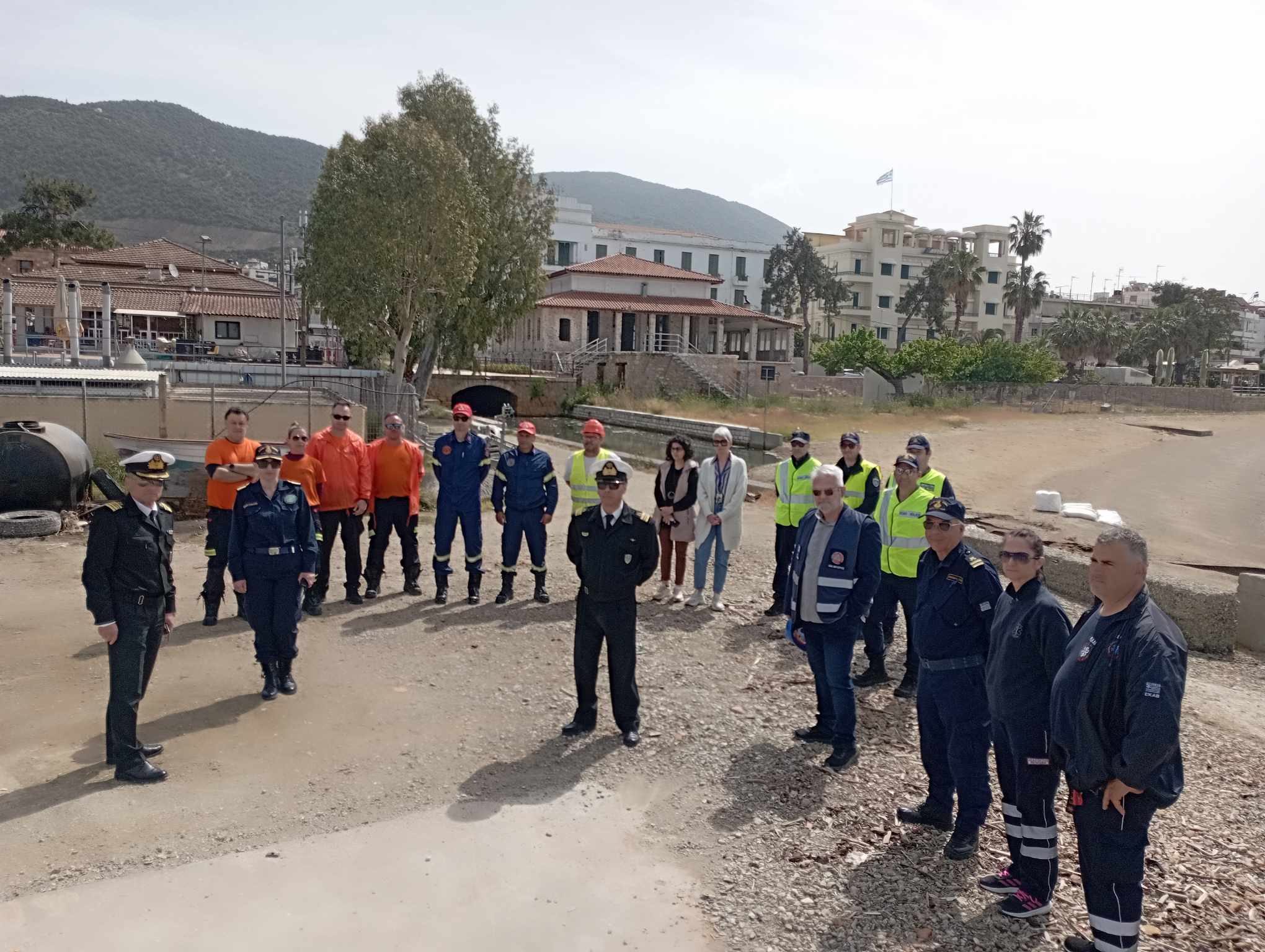 Άσκηση Αντιμετώπισης Θαλάσσιας Ρύπανσης — Λουτρά Αιδηψού 2024